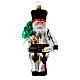Polish Santa Claus blown glass Christmas ornament s1
