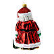 Blown glass Christmas ornament, Santa Claus in England s5