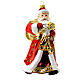Santa Claus Christmas ornament in blown glass, red and gold s1
