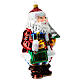 Blown glass Christmas ornament, Santa Claus in France s4