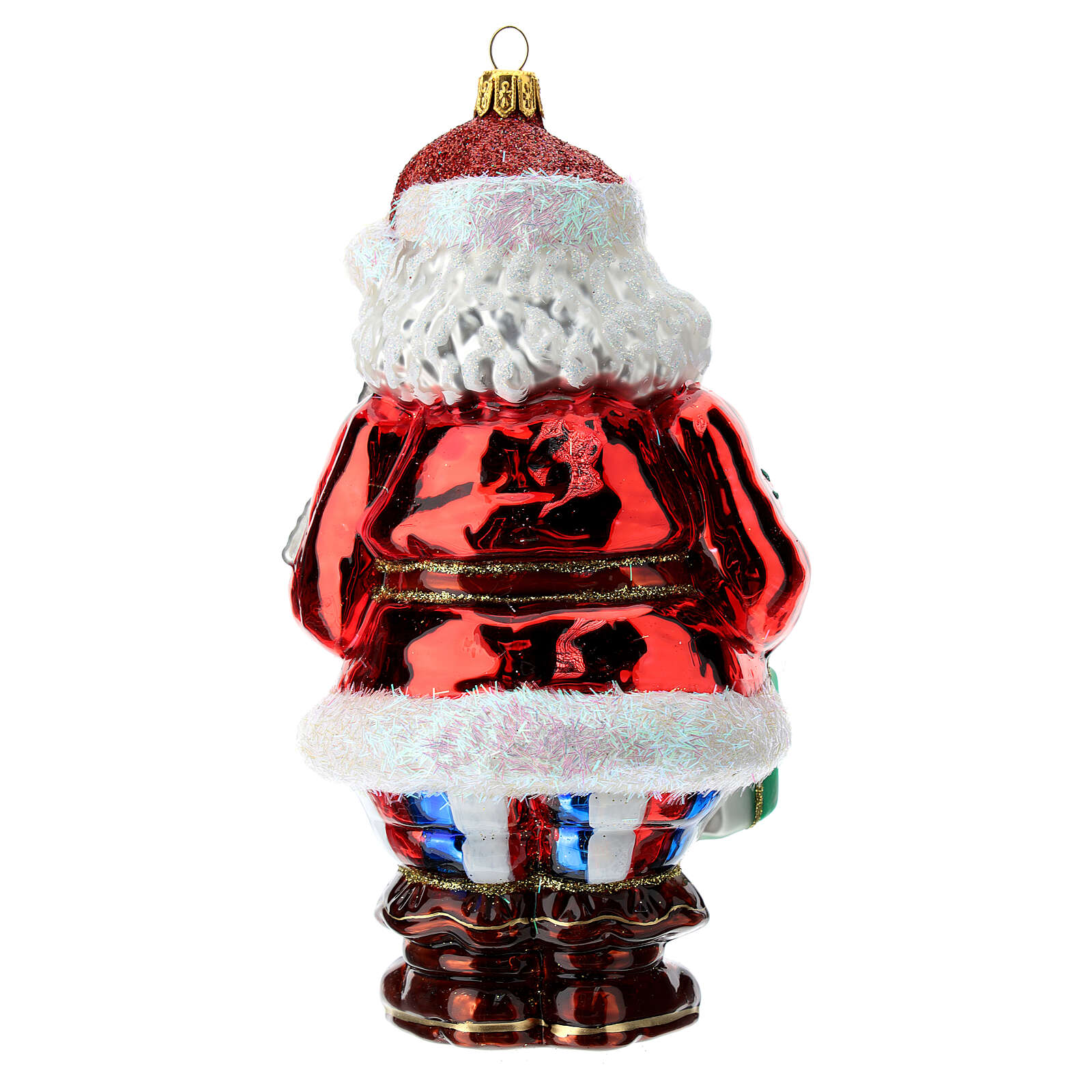 French Santa Claus Christmas ornament in blown glass | online sales on ...