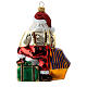 Blown glass Christmas ornament, Santa Claus in Egypt s4