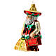Blown glass Christmas ornament, Santa Claus in Mexico s3