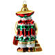 Père Noël mexicain décoration sapin Noël verre soufflé s5