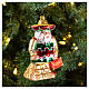 Mexican Santa Claus blown glass Christmas ornament s2