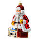 Blown glass Christmas ornament, Santa Claus in Austria s3