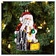 Blown glass Christmas ornament, Santa Claus in Spain s2
