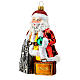 Blown glass Christmas ornament, Santa Claus in Spain s3