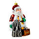 Blown glass Christmas ornament, Santa Claus in Spain s4