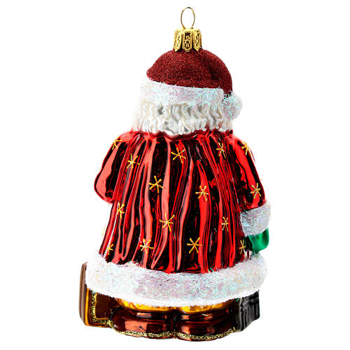 Spanish Santa Claus blown glass Christmas ornament 5