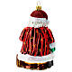 Spanish Santa Claus blown glass Christmas ornament s5