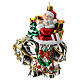 Italian Santa Claus blown glass Christmas ornament s1