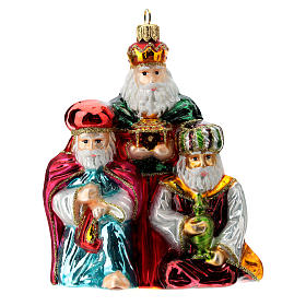 Heilige drei Könige, Weihnachtsbaumschmuck aus mundgeblasenem Glas