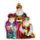 Blown glass Christmas ornament, Three Wise Men s1