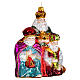 Blown glass Christmas ornament, Three Wise Men s4