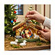 Natividad cabaña adorno para Árbol Navidad vidrio soplado s2