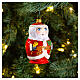 Rissian style Santa blown glass Christmas ornament s2