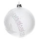 Christmas tree ball in blown glass: snowy landscape, 100 mm s2