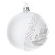 Christmas tree ball in blown glass: snowy landscape, 100 mm s3
