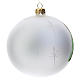 Christmas tree ball in blown glass with Bethlehem design 10 cm s4