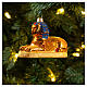 Ägyptische Sphinx, Weihnachtsbaumschmuck aus mundgeblasenem Glas s2