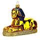 Ägyptische Sphinx, Weihnachtsbaumschmuck aus mundgeblasenem Glas s3