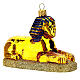 Ägyptische Sphinx, Weihnachtsbaumschmuck aus mundgeblasenem Glas s4