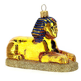 Blown glass ornaments: Blown glass Christmas ornament, The Sphinx