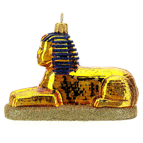 Blown glass Christmas ornament, The Sphinx 1