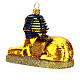 Blown glass Christmas ornament, The Sphinx s6