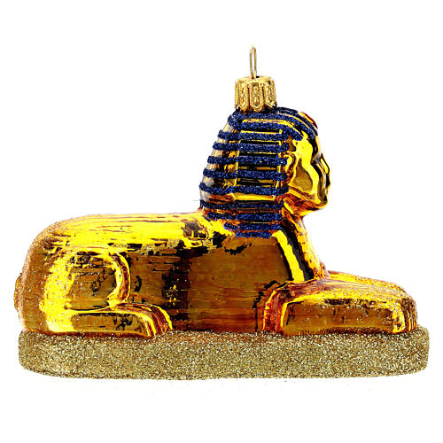 Blown glass Christmas ornament, The Sphinx 5