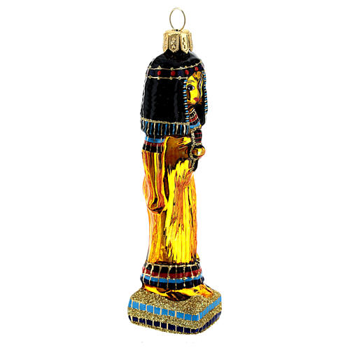 Cleopatra Christmas tree decoration in blown glass 4