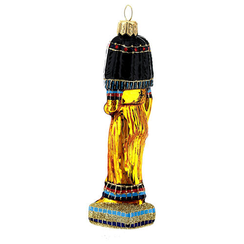 Cleopatra Christmas tree decoration in blown glass 5