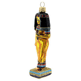 Blown glass Christmas ornament, Egyptian Cleopatra