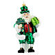 Blown glass Christmas ornament, Irish Santa Claus s1