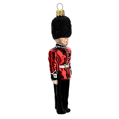 English Royal Guard Christmas tree decoration in blown glass 4