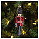 English Royal Guard Christmas tree decoration in blown glass s2