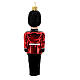 English Royal Guard Christmas tree decoration in blown glass s5