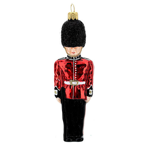 Blown glass Christmas ornament, Queen's guard 1