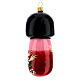 Kokeshi doll Christmas tree decoration in blown glass s5