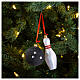Bola e pino de bólingue enfeite para árvore de Natal vidro soprado s2