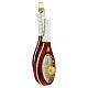Tennis racket and ball Christmas tree decoration in blown glass s4