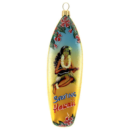 glass surfboard ornament