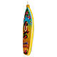 Surfboard Christmas tree decoration in blown glass s3