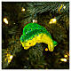 Blown glass Christmas ornament, dolphinfish s2