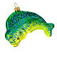 Blown glass Christmas ornament, dolphinfish s3