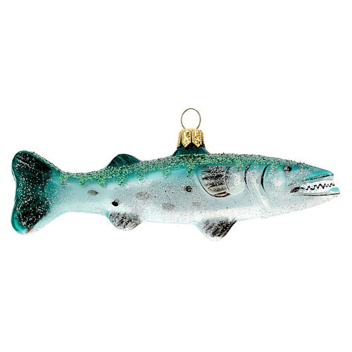 Giant barracuda tree decoration in blown glass 5
