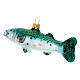 Giant barracuda tree decoration in blown glass s6