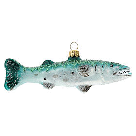 Barracuda géant décoration sapin Noël verre soufflé