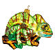 Kameleon dekoracja choinkowa szkło dmuchane s1